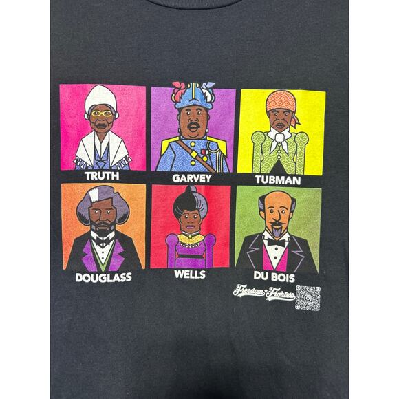 Rockablock Tee Large Black NEW Freedom Fighters History Truth Tubman Douglass US - Picture 2 of 8